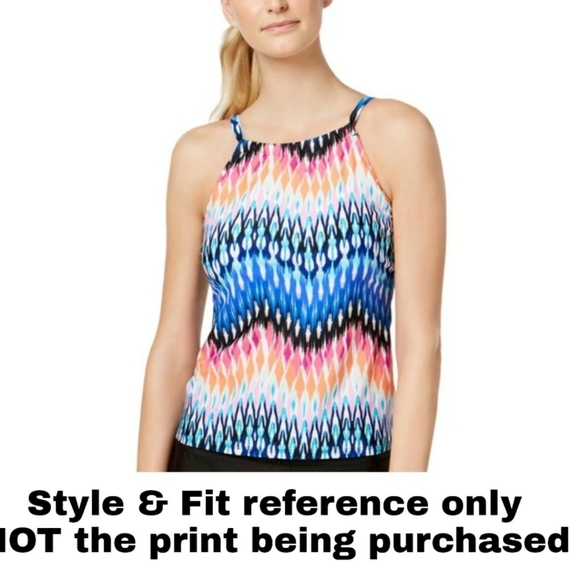 24th & Ocean Tankini Top Tropical Floral - Picture 8 of 8